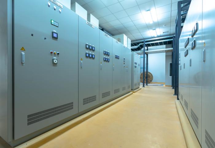 Industrial power supply control room