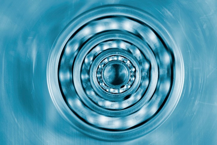 a bearing in motion